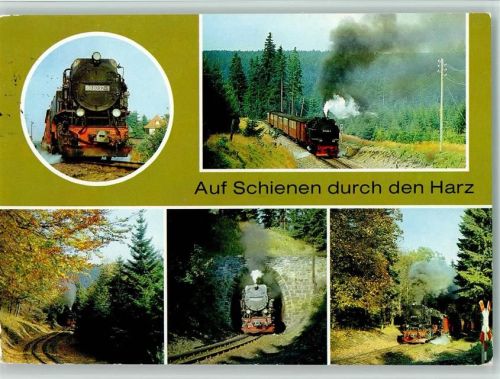 Harzquerbahn 1985 AK Lokomotiven