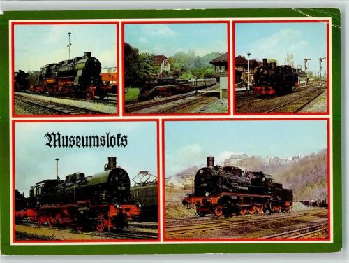 Museumsloks im Einsatz - 5 Abbildungen ca 1984 AK Lokomotive