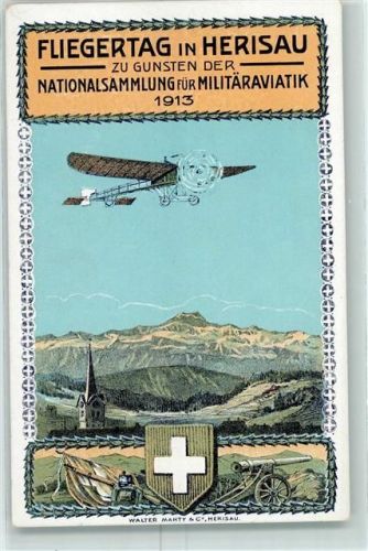Herisau 1913 Fliegertag zu Gunsten der Nationalsammlung für Militäraviatik