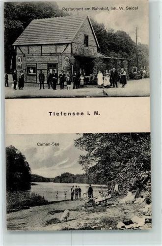 16356 O1311 Tiefensee b Bad Freienwalde - Restaurant am Bahnhof Inh. W. Seidel Camen-See