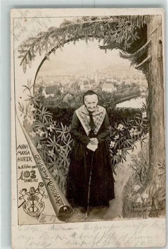 Murrhardt 1905 Anna Maria Huber 103 Jahre alt