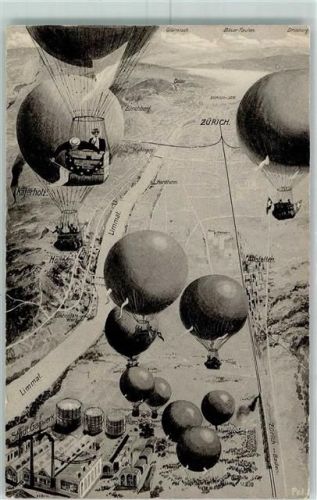 Schlieren Gordon-Bennet-Wettfliegen Heißluftballons Gordon-Bennett-Rennen 1909
