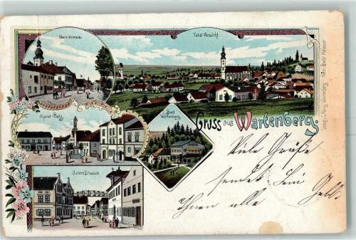 Wartenberg 1902 Obere Straße Marktstraße Untere Straße