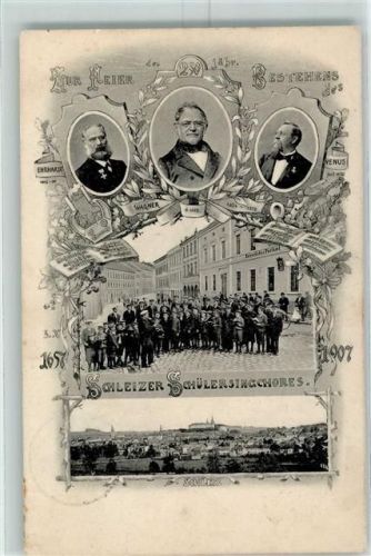 07907 O6550 Schleiz 1907 - Schleizer Schülersingchores Porträts