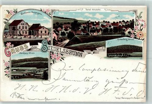 Siedelsbrunn 1898 Gasthaus Zum Morgenstern Hardtberg Kottenberg