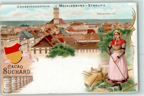 Neustrelitz Grossherzogthum Mecklenburg - Strelitz Werbung Cacao Suchard