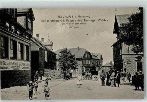 Neuhaus Marktplatz Hotel Pension Grüner Baum
