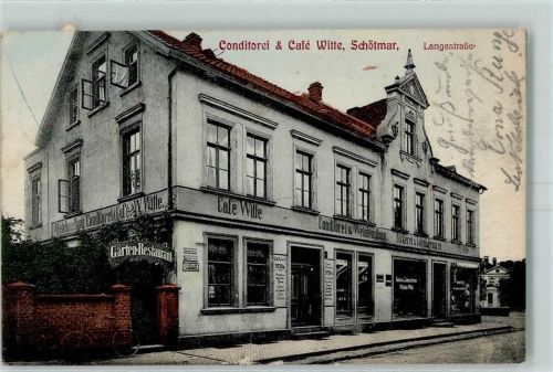32105 W4902 Schötmar 1907 - Cafe Witte AK