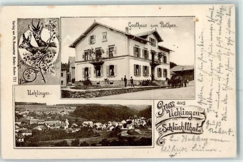 Ühlingen 1903 Gasthaus Zum Posthorn Schlüchtthal
