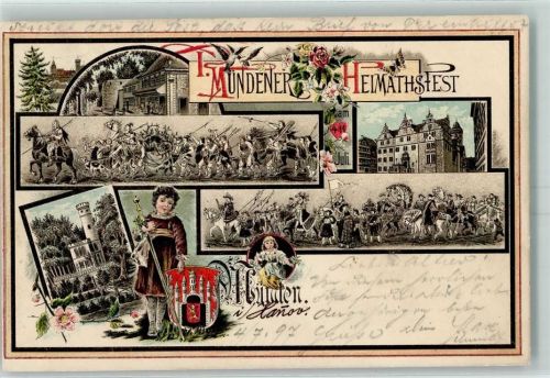 Münden Wappen Heimatfest AK