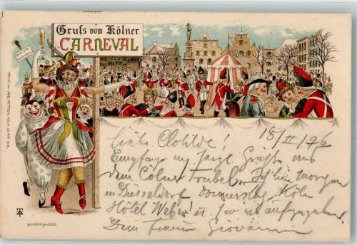 Köln Stadt 1896 Gruss aus