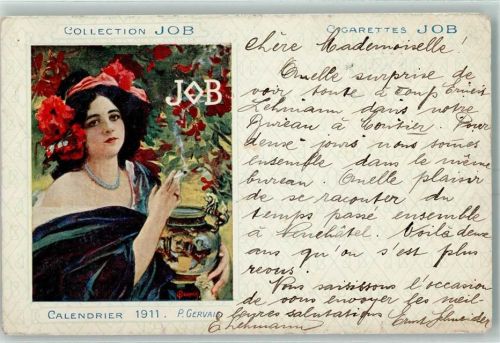 1899 Calendrier 1911 P. Gervais Jugendstil AK