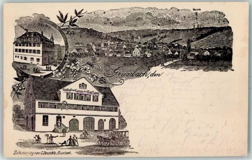 73630 W7064 Grunbach , Rems - Gasthaus Zum Lamm von Karl Lang
