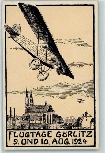 Görlitz 1924 Flugtage AK