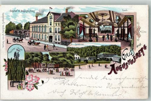 Liegau-Augustusbad 1899 Augustusberg Gasthaus Seminar Aussichtsturm Rodigtberg
