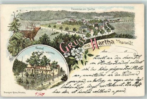Tharandt Hartha Gasthaus Bes M. Schirmer Hirsch