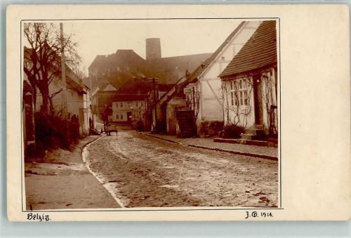 14806 O1820 Belzig Foto AK Dorfstraße
