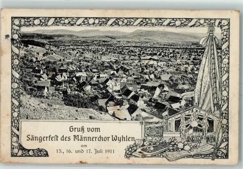 Wyhlen Sängerfest des Männerchor 15. - 17. Juli 1911