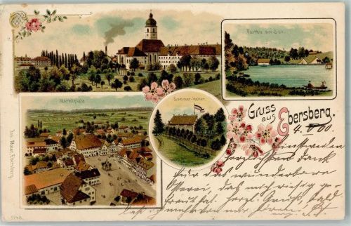 Ebersberg 1900 Marktplatz Sommer-Keller See