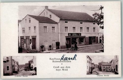 Ruhmannsfelden Kaufhaus Josef Weiß Unterer Markt Oberer Markt