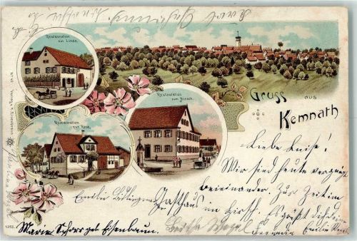 Kemnath 1902 Gasthaus Zur Linde Gasthaus Zur Rose Gasthaus Zum Hirsch