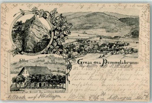 91224 W8561 Pommelsbrunn - Lichtenstein Gasthaus Birner Zur schönen Aussicht