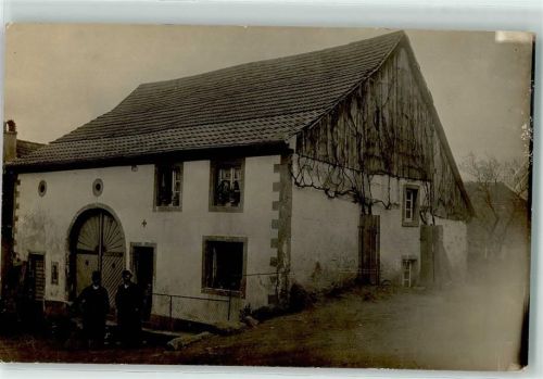 23749 W2434 Grube , Holst 1913 Privatfoto AK Wohnhaus Ort lt. Stempel