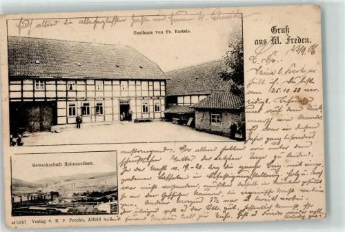 31084 W3222 Freden Leine 1906 - Gasthaus Fr. Bartels Gewerkschaft Hohenzollern Klein Freden