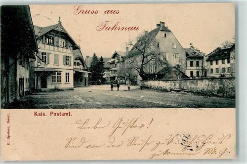 Fahrnau 1898 Kaiserl. Postamt