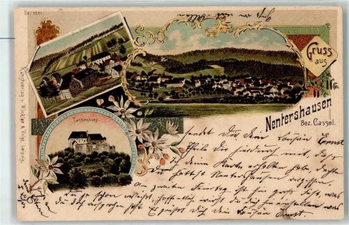 36208 W6446 Nentershausen , Hess 1903 Lithographie Ruhl Tannenburg