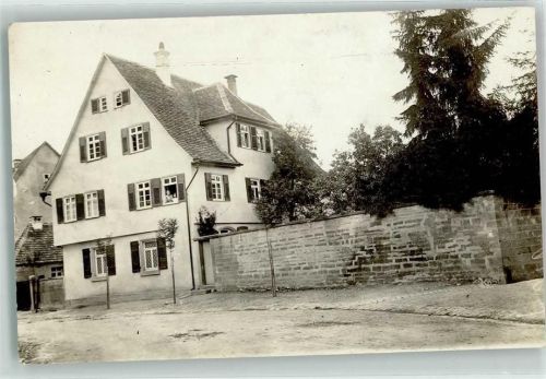 71272 W7253 Renningen 1915 Privatfoto AK Wohnhaus Ort lt. Stempel
