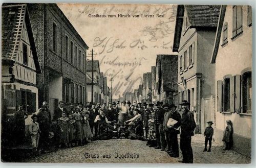 67459 W6737 Böhl-Iggelheim 1912 - Gasthaus Zum Hirsch Lorenz Best Gruppenfoto