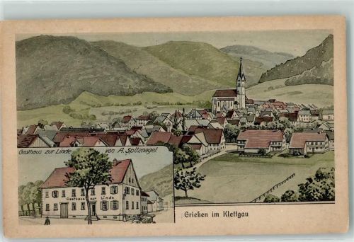 79771 W7895 Grießen , Baden - Gasthaus Zur Linde A. Spitznagel Verlag Pernat