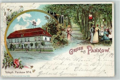 Pankow 1899 Gasthaus R. Linder
