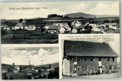 94566 W8356 Riedlhütte - Gasthaus Jos. Gaschler Kristallglasfabrik