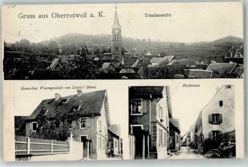 Oberrotweil 1913 Gemischtes Warengeschäft Leopold Dienst Dorfstraße