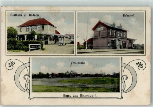 30900 W3002 Bissendorf , Han 1911 - Gasthaus Fr. Gödecke Bahnhof