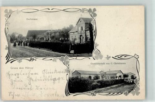 Hörup Dorfstraße Gasthaus C. Christiansen