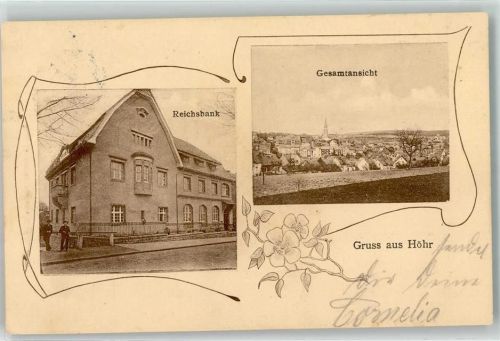 Höhr-Grenzhausen 1912 Reichsbank