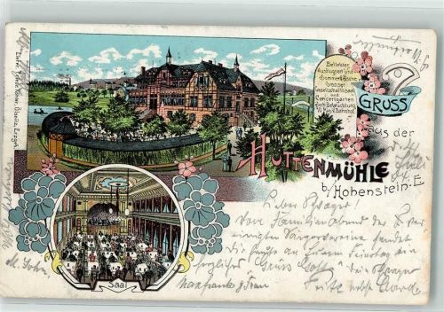 Hohenstein-Ernstthal 1904 Sommerfrische Hüttenmühle
