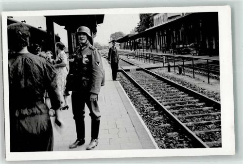 Waldshut 1939 Bahnhof Ausmarsch