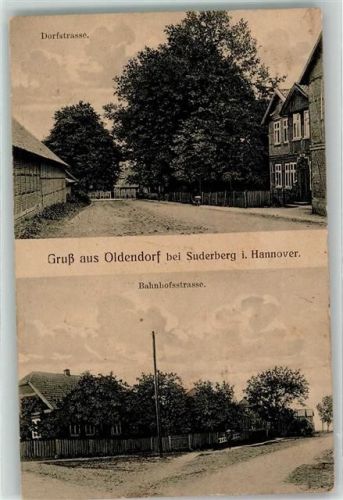 21726 W2164 Oldendorf , Kr Stade 1911 - Dorfstraße Bahnhofsstraße