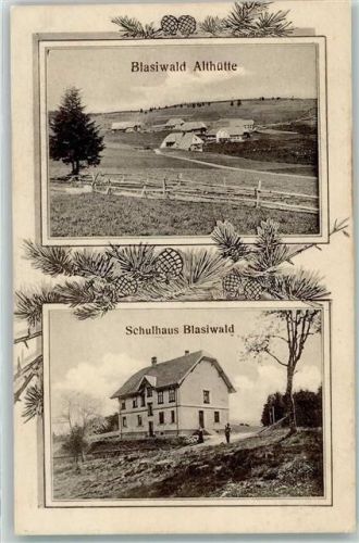79859 W7826 Blasiwald 1909 - Althütte Schulhaus