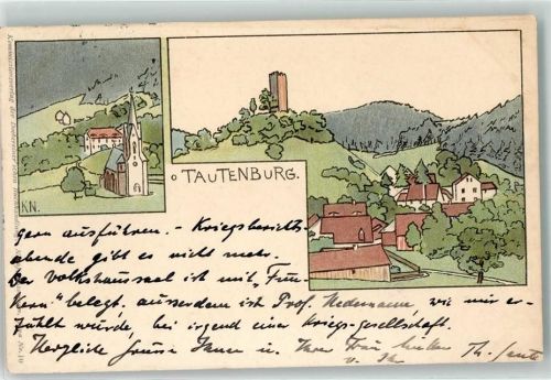 Tautenburg 1915 sign KN