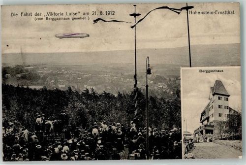 Hohenstein-Ernstthal Zeppelin Viktoria Luise 21. August 1912 Berggasthaus