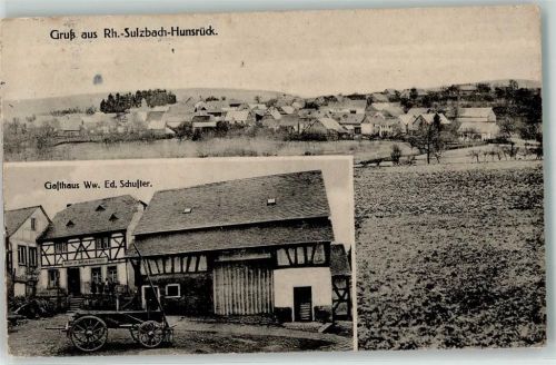 Rhaunen Gasthaus Ww Ed. Schuster Rh.-Sulzbach-Hunsrück