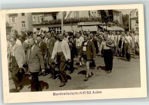 Aalen Bundesliederfest 1952 Festzug