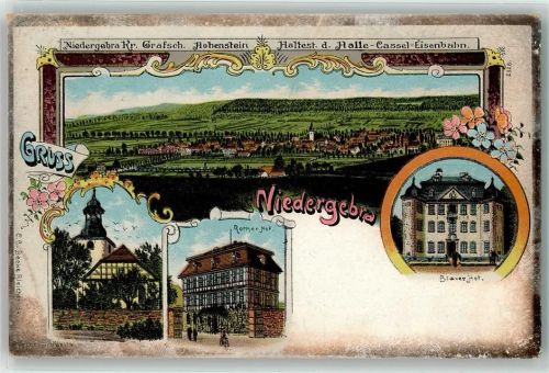 Niedergebra 1915 Blauer hof Rother Hof