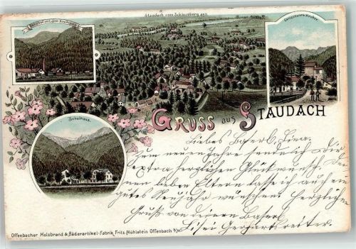 Staudach-Egerndach Bahnhof Hochgern Schulhaus Zementwerk Kroher