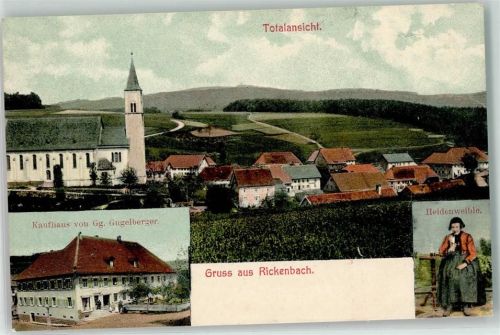 79736 W7884 Rickenbach , Hotzenw - Kaufhaus Gg. Gugelberger Heidenweible